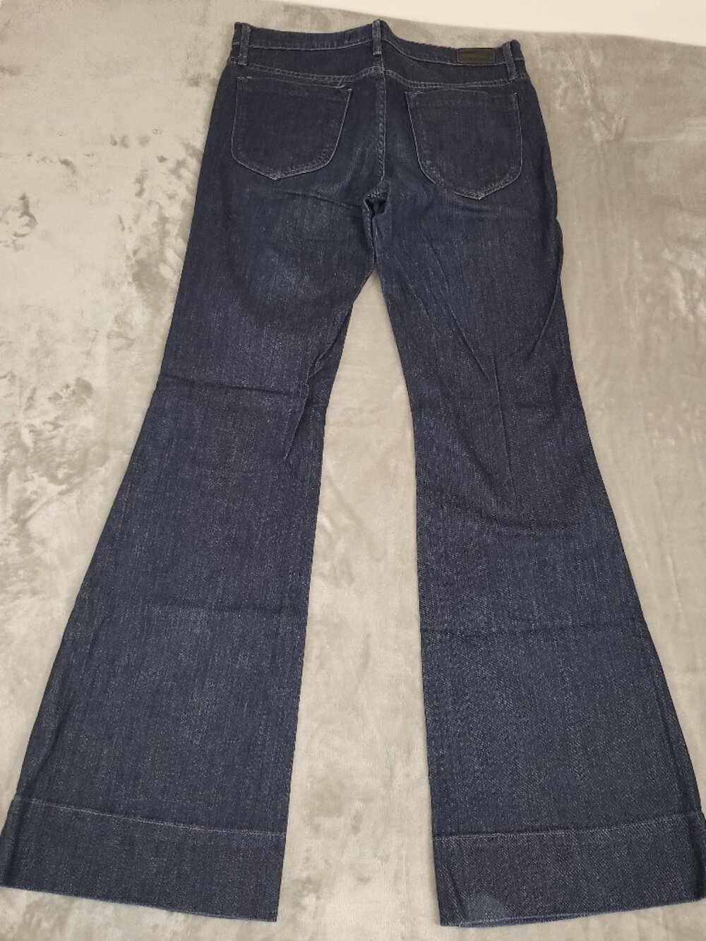 Goldsign Blue Wide Leg Trouser Jeans Women's Size 30 Made in USA Premium Denim - Picture 7 of 10